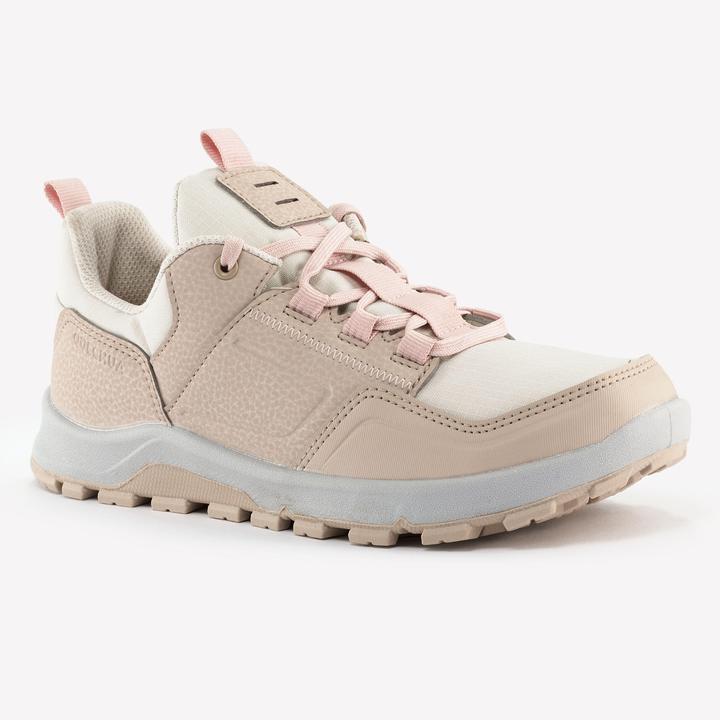 Quechua Chaussures de randonnée enfants taille 35-38 basses avec lacets - NH500 Low beige/rose
