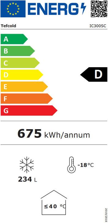 Energie-Label Gastro Hero Eiskühltruhe IC SC