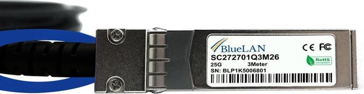 Actual product image BlueLAN NetApp X66130-3 compatible DAC SFP28 SC272701Q3M26