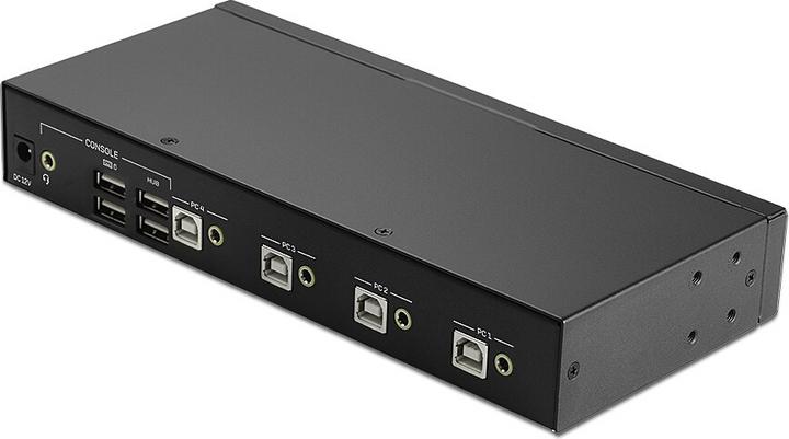 Produktbild Lindy 4 Port KM Switch, USB 2.0 & Audio