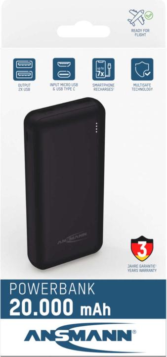 Produktbild Ansmann PB212 (20000 mAh, 18 W, 37.37 Wh)