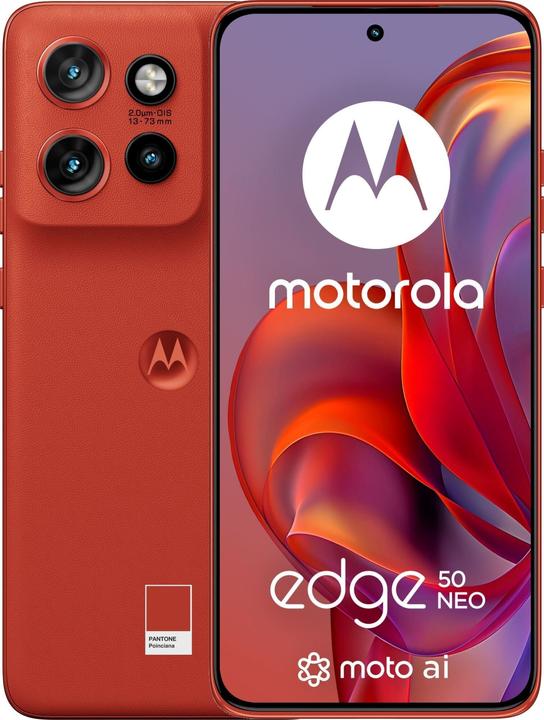 Actual product image Moto Edge 50 Neo (256 GB, poinciana, 6.40", SIM + eSIM, 0.00 Mpx, 5G)