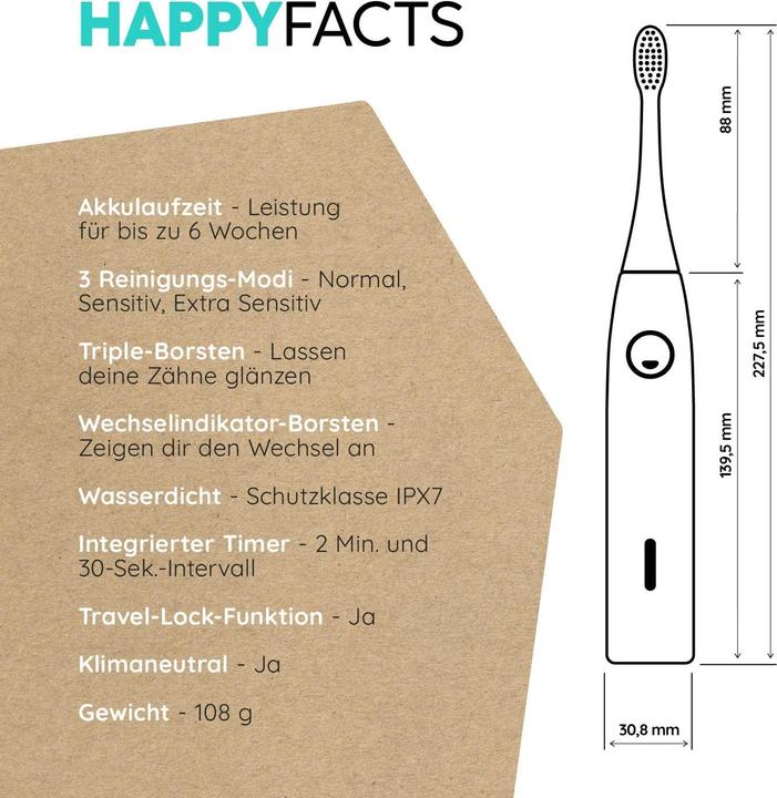 Actual product image happybrush Sonic toothbrush Minion ECO V3 (Sonic toothbrush)