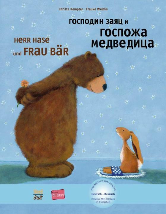 Actual product image Herr Hase & Frau Bär. Kinderbuch Deutsch-Russisch (German, Frauke Weldin, Christa Kempter, 2016)