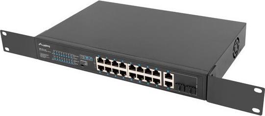 Immagine prodotto Lanberg RSFE-16P-2C-250 Switch di rete non gestito Gigabit Ethernet (10/100/1000) Power over Ethernet (PoE) (18 Porti)