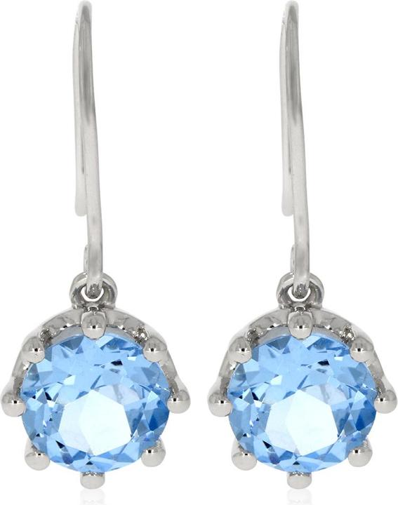 Immagine prodotto Xen Orecchini con quarzo blu HT di circa 3,78 ct. placcati in rodio (Argento 925)