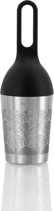 Produktbild AdHoc Schwimmender Teefilter Floatea Fusion, schwarz, Edelstahl/Kunststoff, D: 4 cm, H: 12,4 cm, mit Abtro