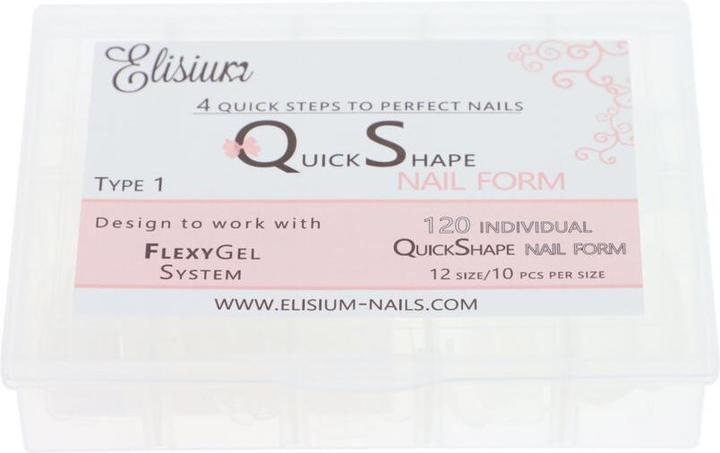 Elisium Quick Shape Nail Form Type 1 forms for extending nails 120 pcs.