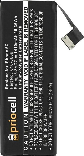 Actual product image OEM Priocell battery for iPhone 5c (APN: 616-0669)