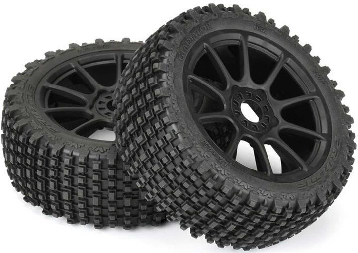 Actual product image Proline GLADIATOR M2 (MEDIUM) ON RIM MACH10 BLACK V/H 1/8 OFFROAD