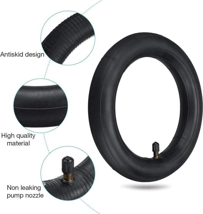 Actual product image PowerGuard Tube 8 1/2" x 2.0" with curved valve for Xiaomi e-scooter