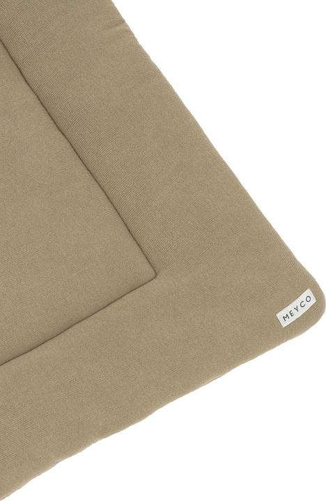 Actual product image Meyco Playpen insert Knit Basic velvet - taupe - 77x97cm (77 cm)