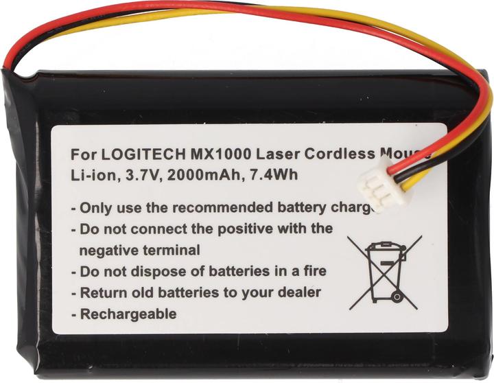 Actual product image Logitech Akku MX1000 Laser Cordless Mouse, L-LB2 (1 pcs., Device specific, 2000 mAh)