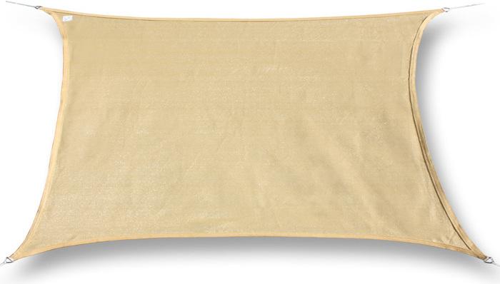 Immagine prodotto Swisshandel24 Vela solare impermeabile rettangolo 5x6m, sabbia (5 x 6 m)