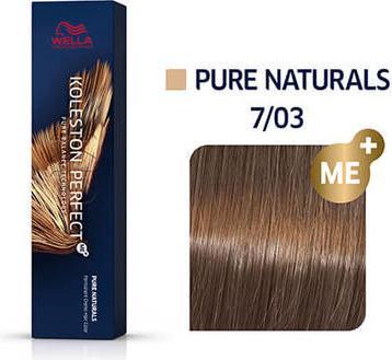 Image du produit Wella Koleston Perfect Me+ Pure Naturals (7/03 blond moyen blond blond naturel-or)