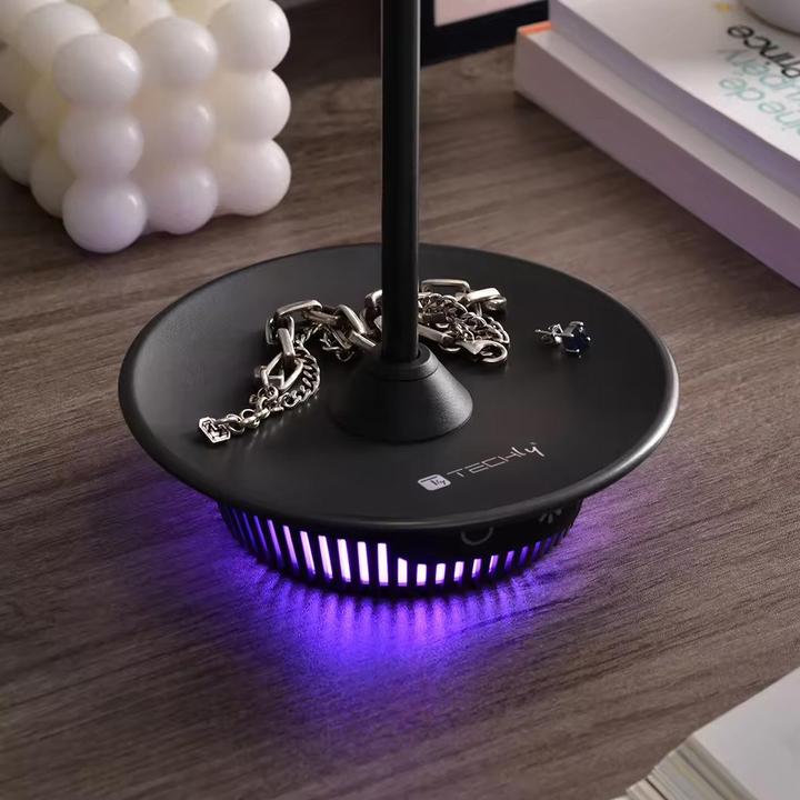 Actual product image Techly Cordless LED lamp with RGB base Touch Dimmable (130 lm)
