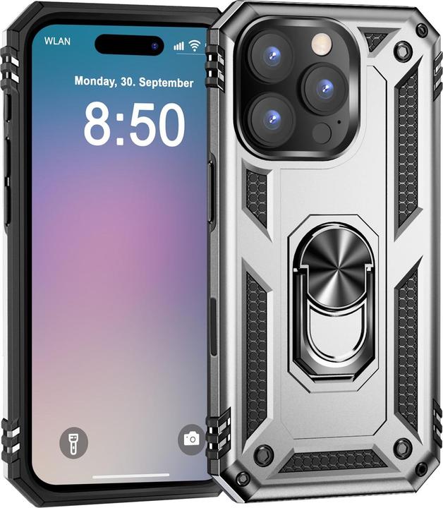 Actual product image Nalia Shockproof Military Style Ring Cover (Apple iPhone 16 Pro Max)