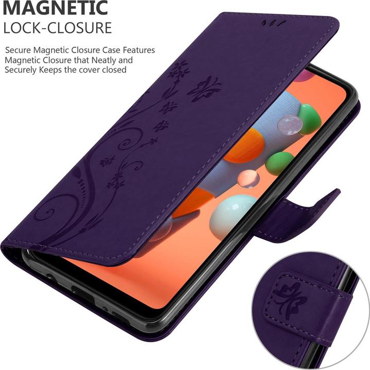 Immagine prodotto Cadorabo Copertina del libro di fiori (Samsung Galaxy A11, Samsung Galaxy M11)
