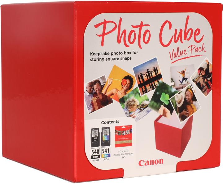 Actual product image Canon PG-540 / CL-541 Photo Cube Value Pack PP-201 13x13 cm 40 sheets (M, C, FC, Y)