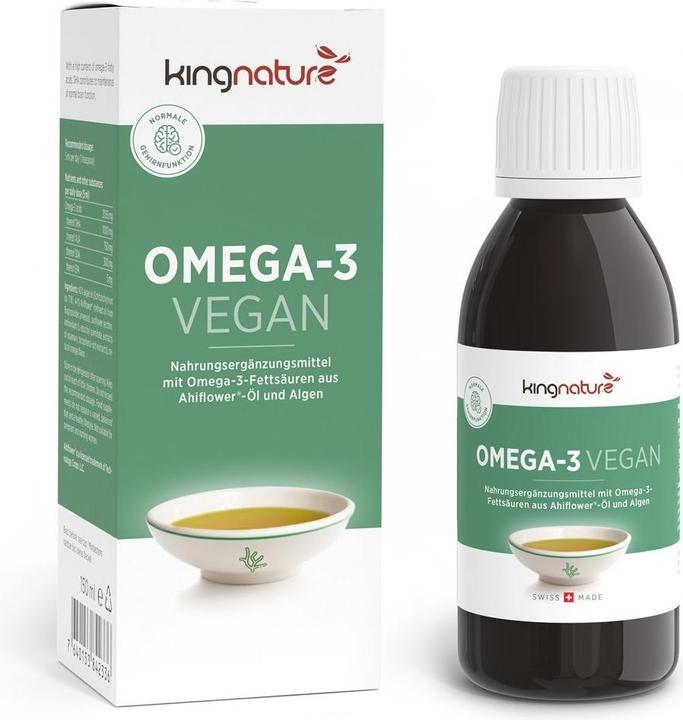 Image du produit Kingnature Omega-3 vegan liq (1 pièce(s), Liquide, 180 g)
