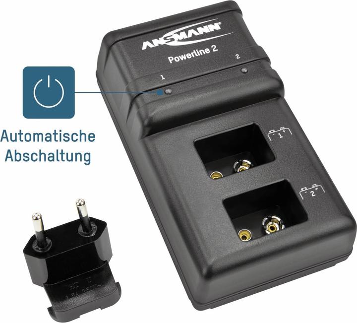 Actual product image Ansmann Powerline 2 (1 pcs., 9V Block, Chargers without battery)