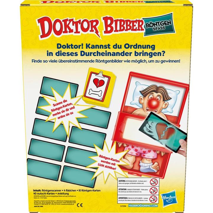 Actual product image Hasbro Gaming Children's game Doctor Bibber - X-ray fun (German)
