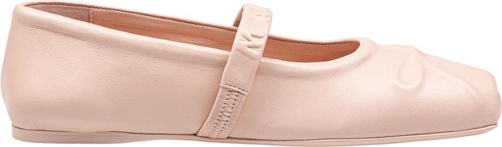 Marni mary jane shoes in leather with embossed bow (40)
