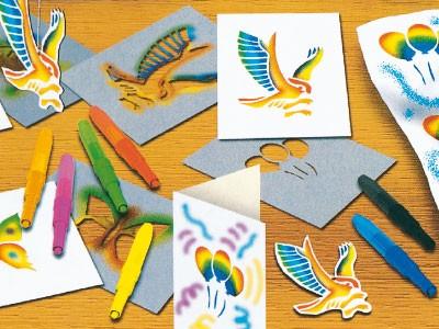 Image du produit Malinos Blopens Stylos Airbrush Rainbow (Multicolore, 10 x)