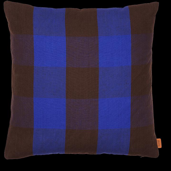 Produktbild Ferm Living Zierkissen mit Füllung GRAND blau kariert (50 x 50 cm)