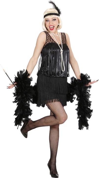 Actual product image Widmann Charleston dress, headband with feather black (S, M, L, XL)