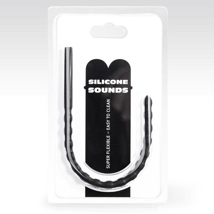 Actual product image All Black 6-8 mm Silicone Urethral Probe