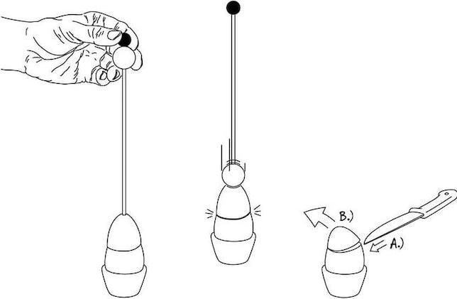 Actual product image Take2 Design Take2 Clack Egg Opener Bee 99004/19