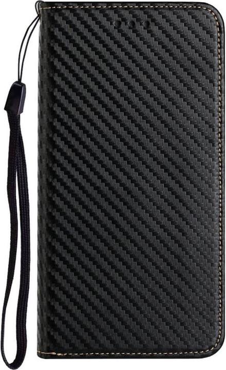 Produktbild Cover-Discount Galaxy A55 - Carbon Look Flip Case schwarz (Samsung Galaxy A55)