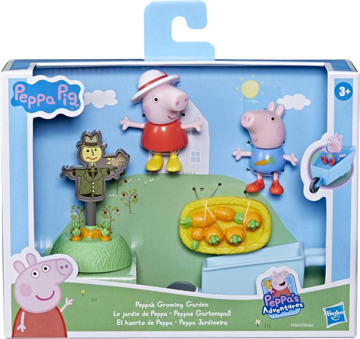 Produktbild Hasbro Peppa's Adventures Peppas Gartenspass, Vorschulspielzeug mit 2 Figuren und 3 Accessoires, f