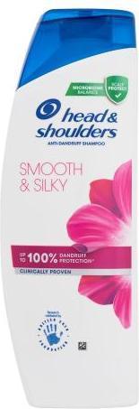 Head & Shoulders Smooth & Silky Anti-Dandruff Shampoo - Anti-dandruff shampoo for dry hair 400ml (400 ml, Flüssiges Shampoo)