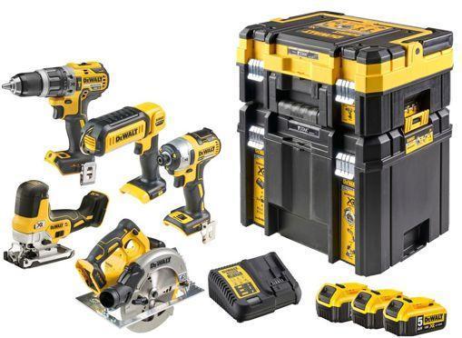 Produktbild DeWalt 18V 5er Set mit 3x 5Ah