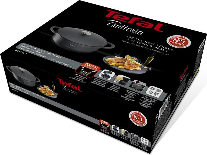Immagine prodotto Tefal Trattoria (28 cm, Padella per friggere, Acciaio al carbonio)