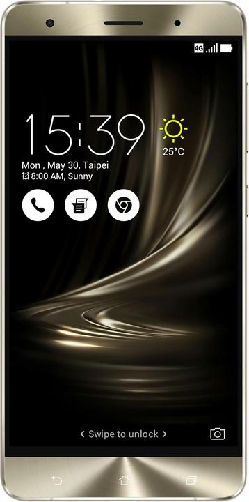 Actual product image ASUS ZenFone 3 Deluxe ZS570KL (64 GB, Glacial Silver, 5.70", Dual SIM, 23 Mpx, 4G)