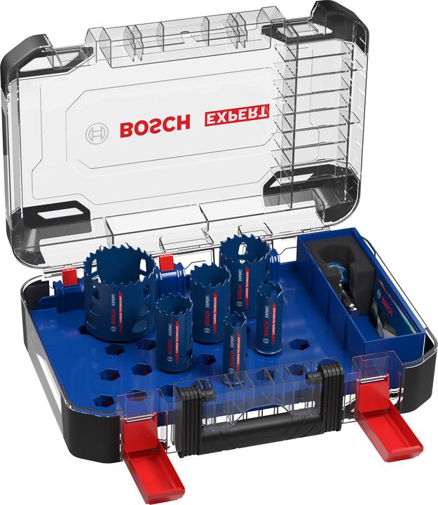 Immagine prodotto Bosch Professional Zubehör Set di seghe a tazza EXPERT Tough Material, 22/25/35/40/51/68 mm, 9 pezzi. (51 mm, 22 mm, 68 mm, 35 mm, 40 mm, 25 mm)