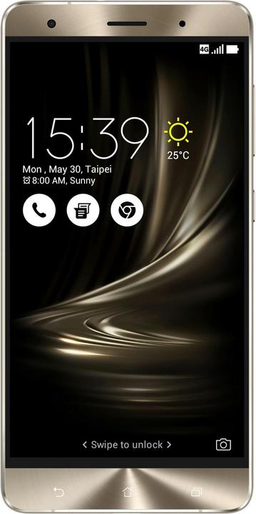 ASUS ZenFone 3 Deluxe ZS570KL (64 GB, Sand Gold, 5.70", Hybrid Dual SIM, 23 Mpx, 4G)