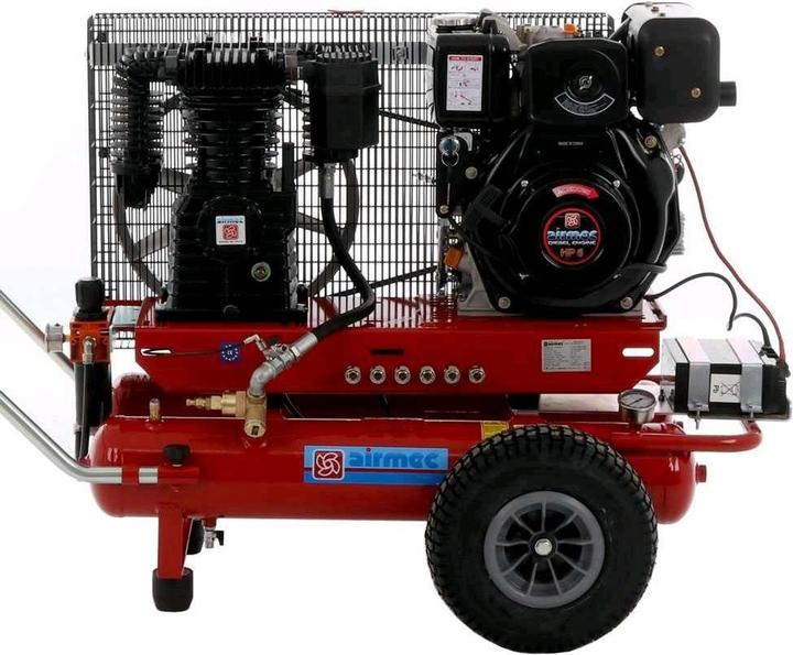 Airmec TTD 3460650 Motorkompressor Dieselmotor 6 PS 650 lmin (11 Bar, 34 l)