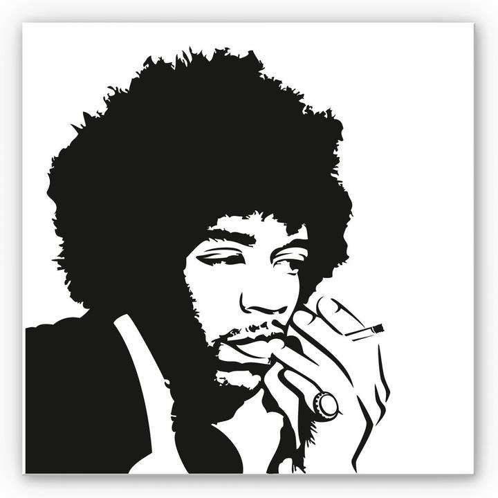 Produktbild Trenddeko Jimi Hendrix (70 x 70 cm)