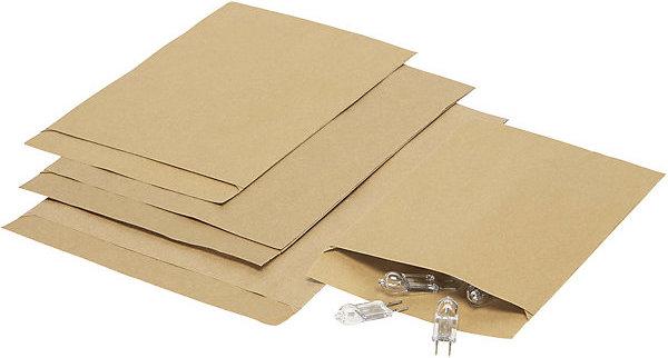 Actual product image kaiserkraft terra flat bag, made from kraft paper, LxW 160 x 115 mm, 70 g/m², pack of 500. (500 Piece)
