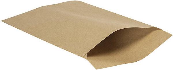 Actual product image kaiserkraft terra flat bag, made from kraft paper, LxW 160 x 115 mm, 70 g/m², pack of 500. (500 Piece)