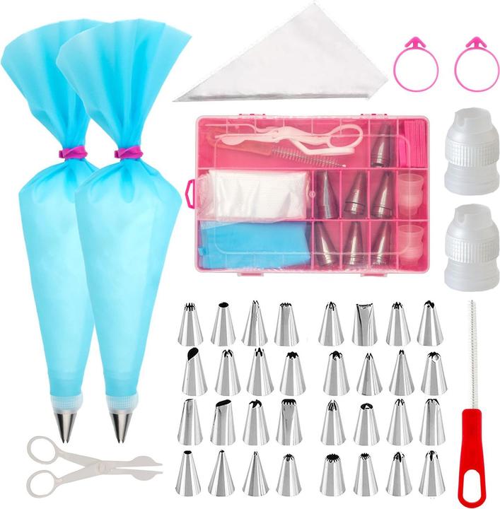 Intirilife 52-teiliges Spritztüllen Set mit Aufbewahrungsbox (Spritzbeutel)