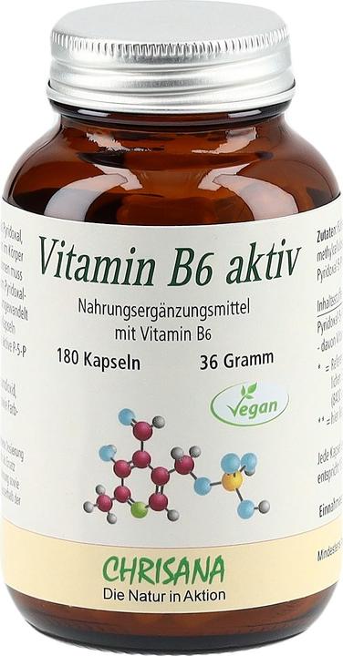 Produktbild Chrisana Vitamin B6 aktiv Kapsel (180 Stück, Kapseln, 65 g)