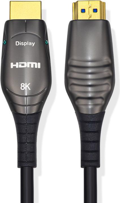 Image du produit Audiolab Câble HDMI fibre optique 8K/60Hz, 20m, noir (20 m, HDMI)