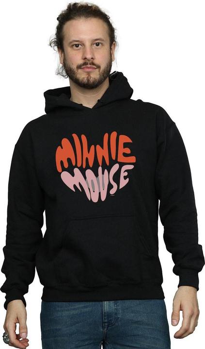 Actual product image Disney Mens Minnie Mouse Heart Shaped Hoodie (4XL)