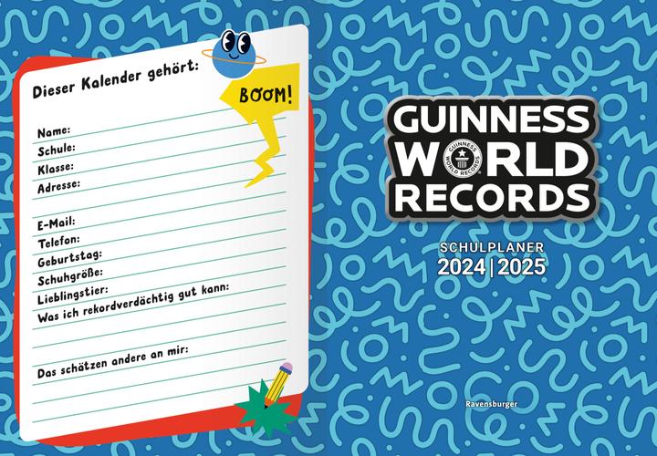 Actual product image Ravensburger Guinness World Records School Planner 2024/2025 (German)