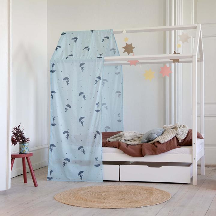 Produktbild Hoppekids Sandmännchen (Ole Lukoie) Hausbett-Vorhang für Hausbetten 70x160 cm, Blau